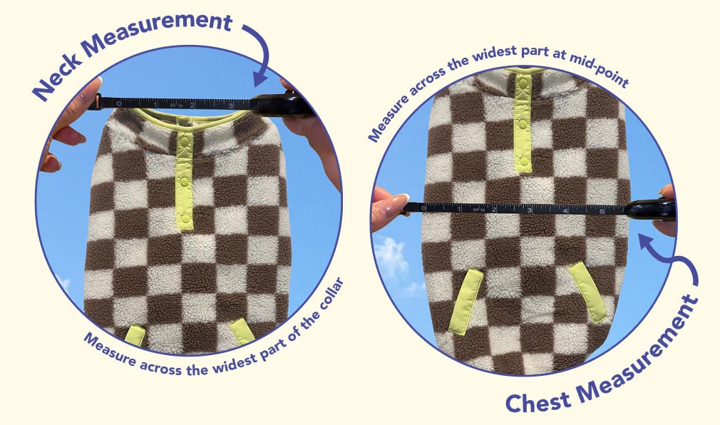 The ultimate dog jacket sizing guide, find the perfect fit. Neck measurement of dog for jacket sizing