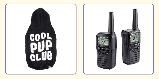 7 fun dog halloween costume ideas for 2025. Oodles Pet dog hoodie and walky talkies