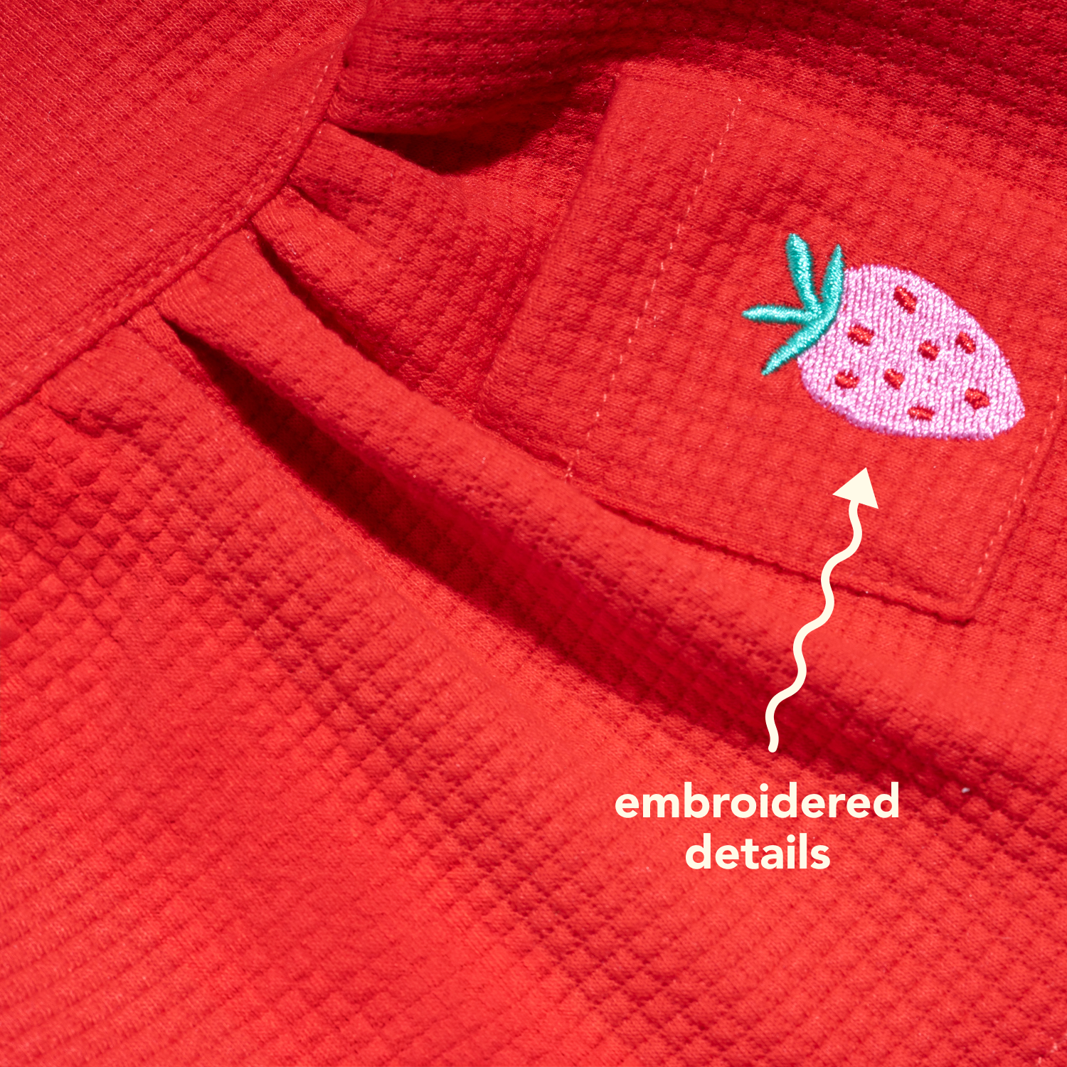 Embroidered Flutter Dog Dress