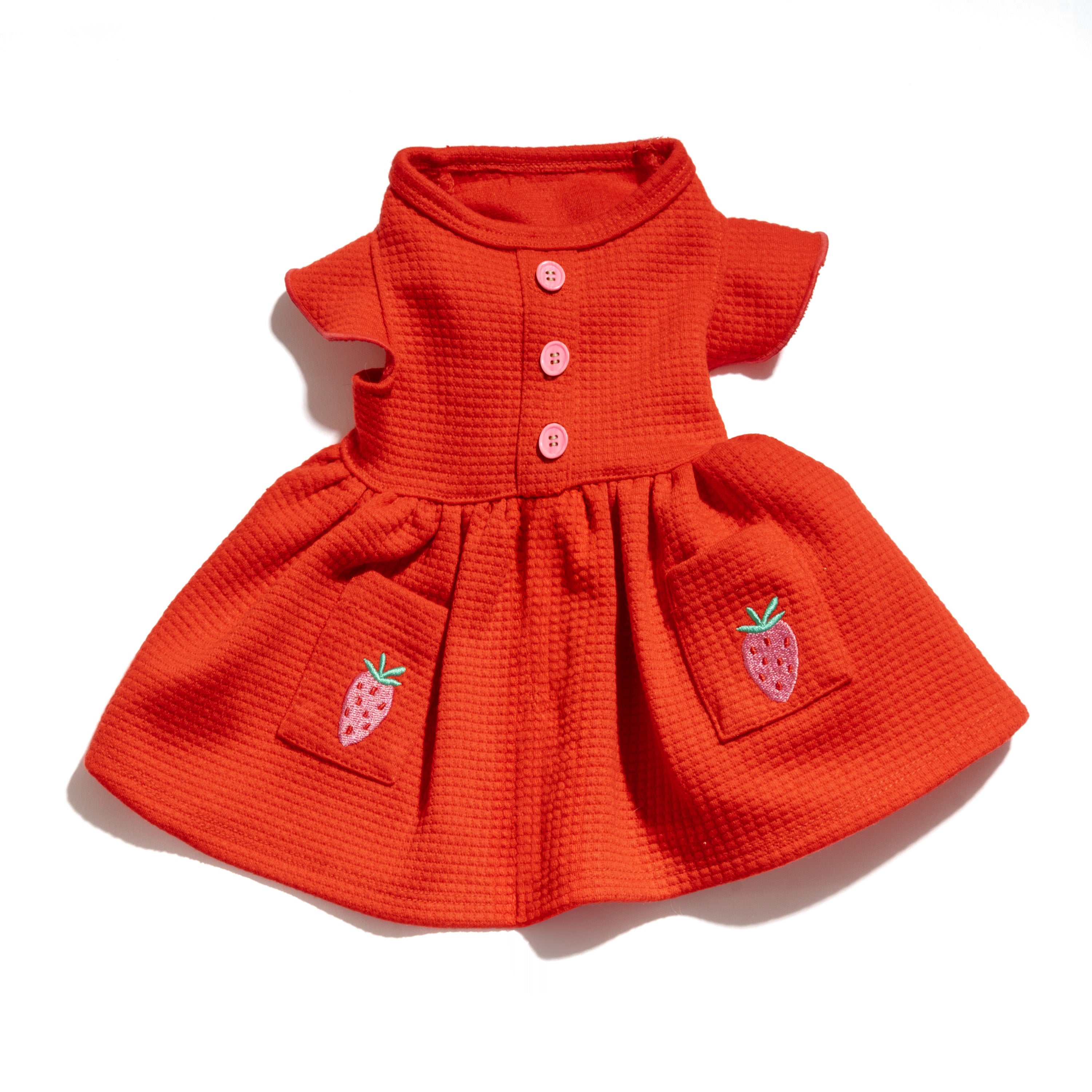 Embroidered Flutter Dog Dress