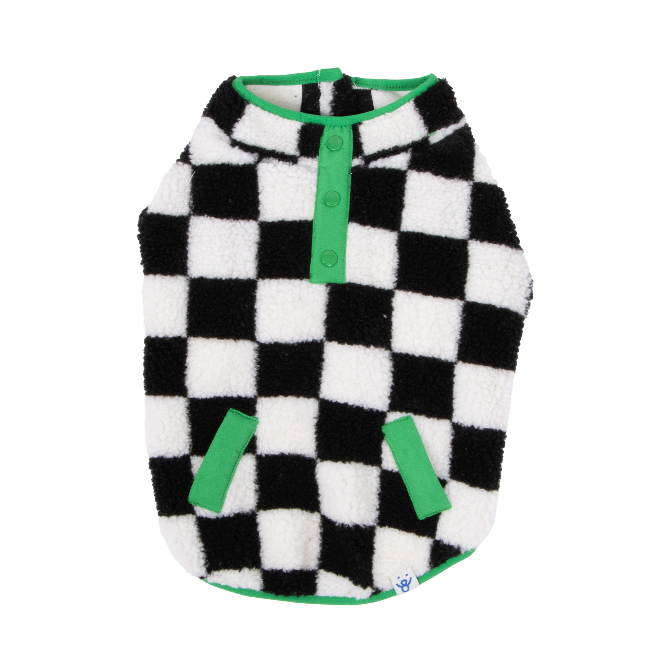 Sherpa Bubble Hem Dog Jacket