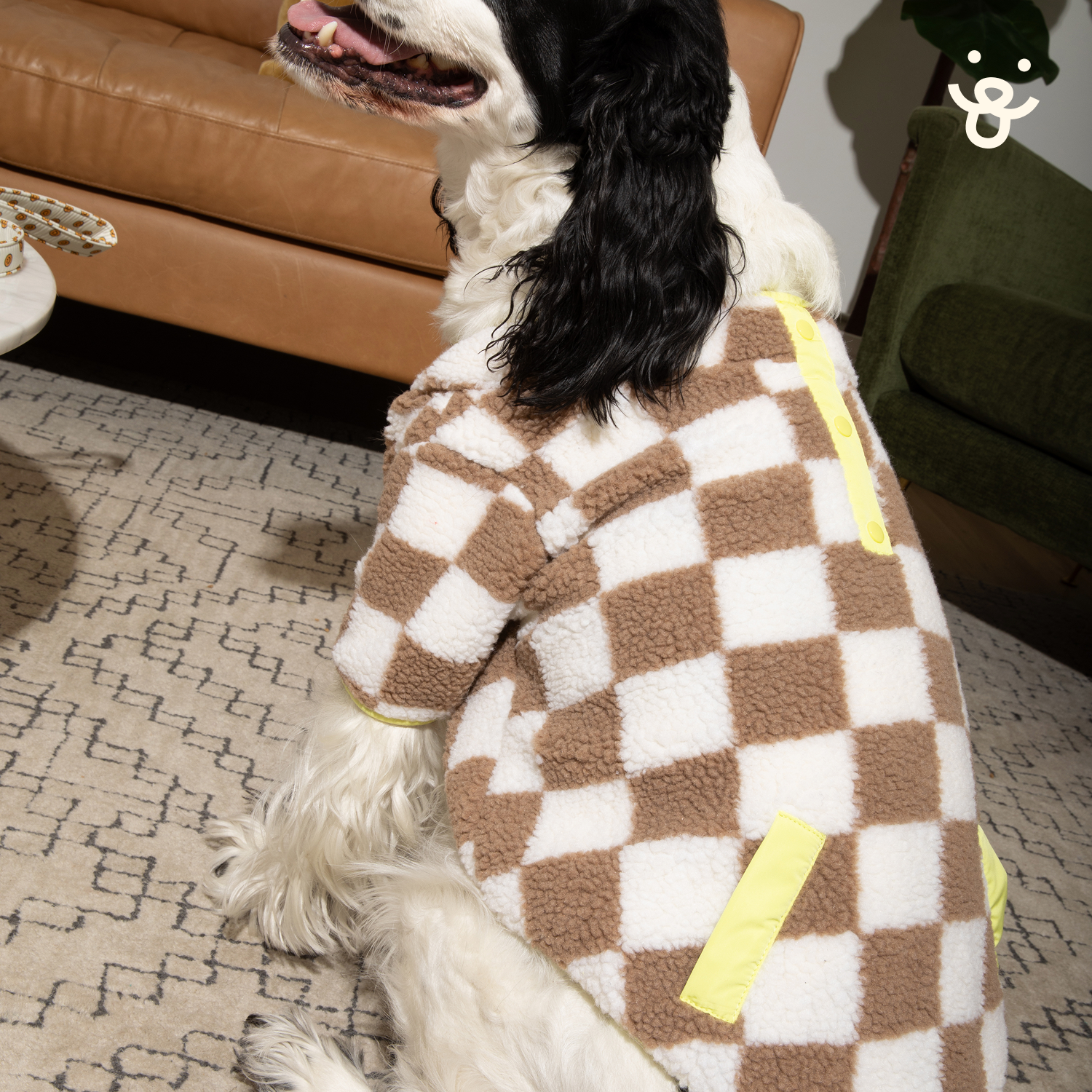 Sherpa Bubble Hem Dog Jacket